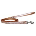 Mirage Pet Products Clear Jewel Croc LeashCopper 0.5 in. x 4 ft. 720-09 CPC1204